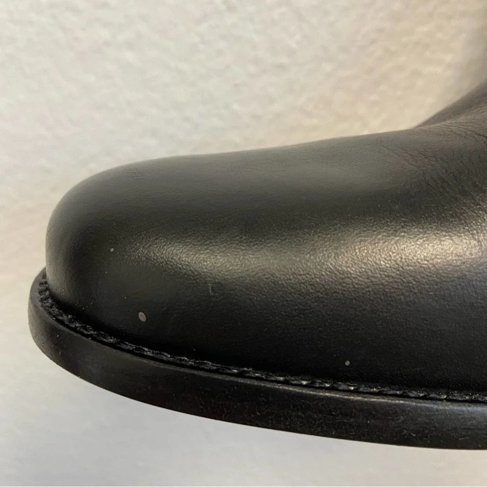 Madewell Black Knee-High Leather Boots - Picture 14 of 16